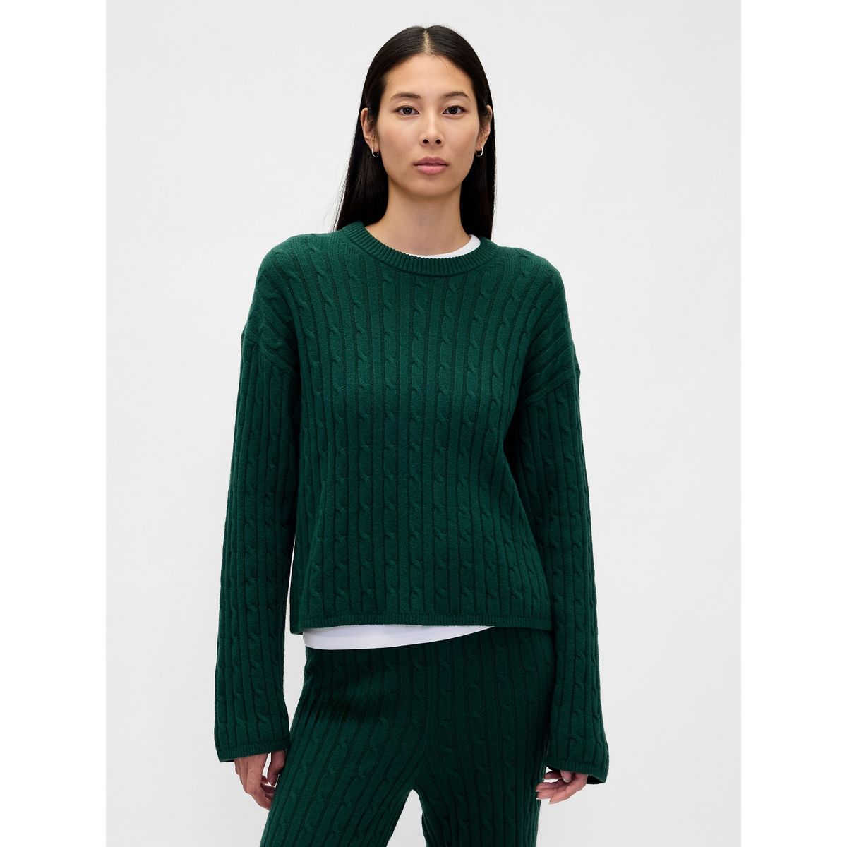 GAP - Sweater Mujer Gap Cashsoft Verde