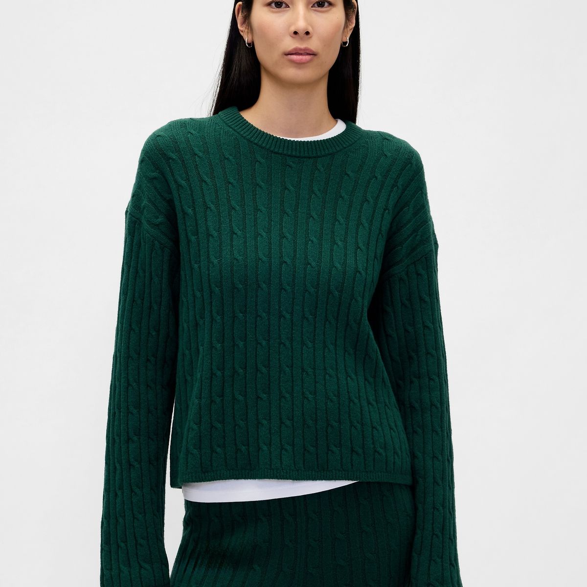 GAP - Sweater Mujer Gap Cashsoft Verde