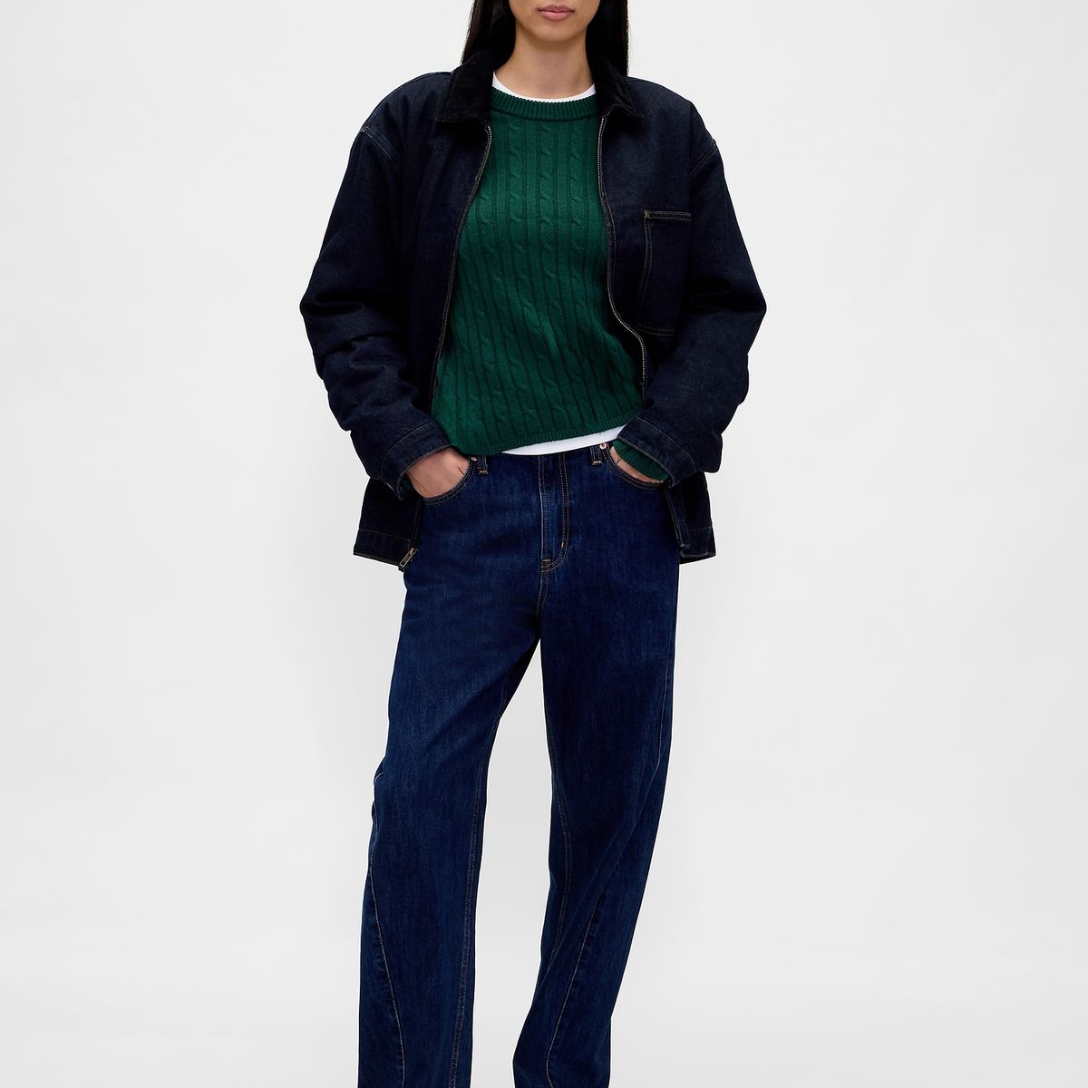 GAP - Sweater Mujer Gap Cashsoft Verde