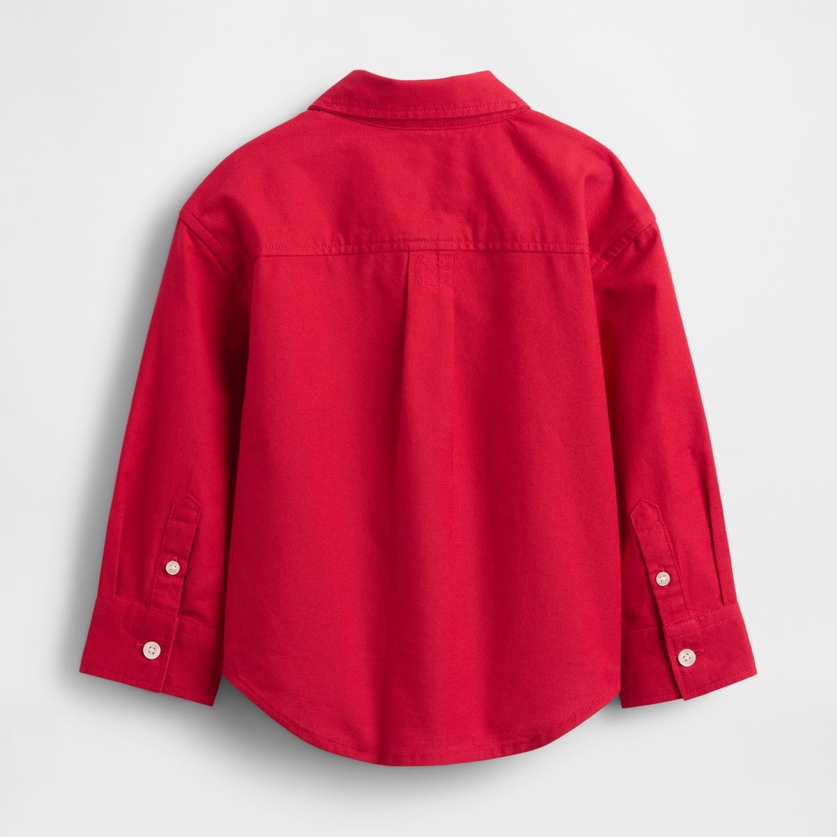 GAP - Camisa Toddler Niño Gap Oxford Manga Larga Rojo