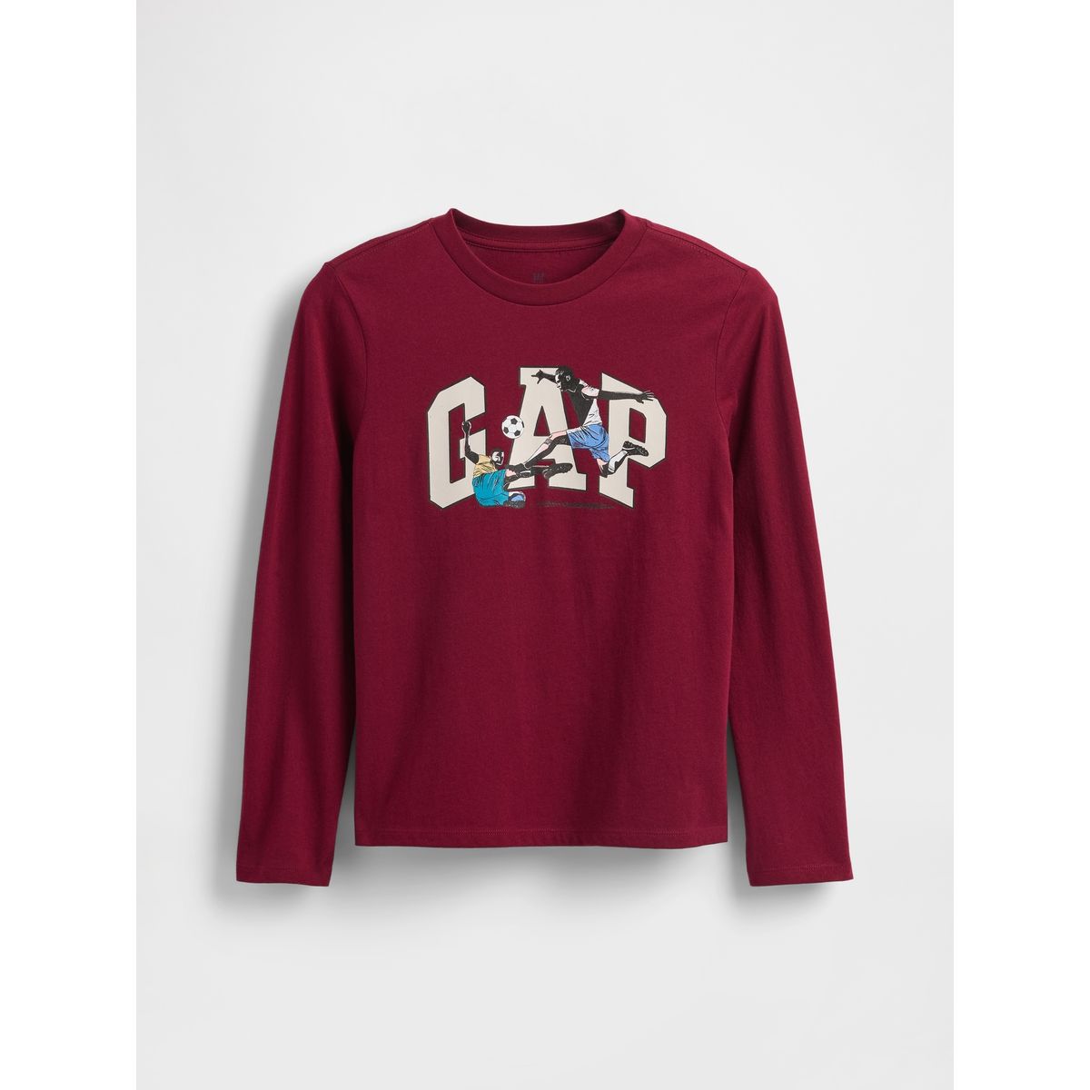 GAP - Polera Niño Manga Larga Logo Rojo Gap