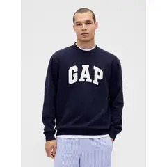 GAP - Polerón Hombre Sin Gorro Sin Cierre Azul