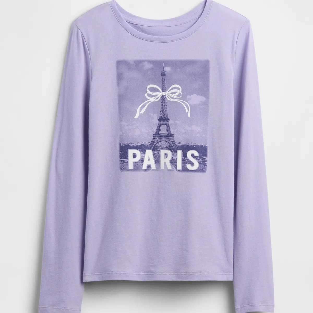 GAP - Polera Niña Gap Manga Larga Morado