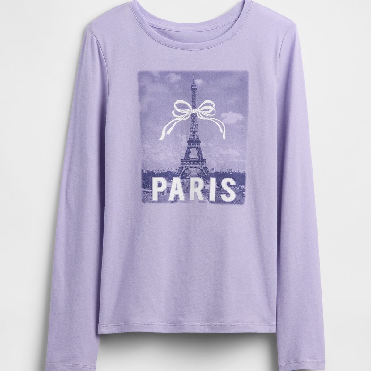 GAP - Polera Niña Gap Manga Larga Morado
