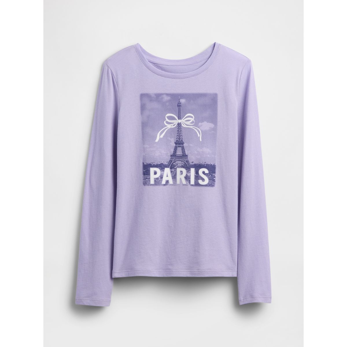 GAP - Polera Niña Gap Manga Larga Morado