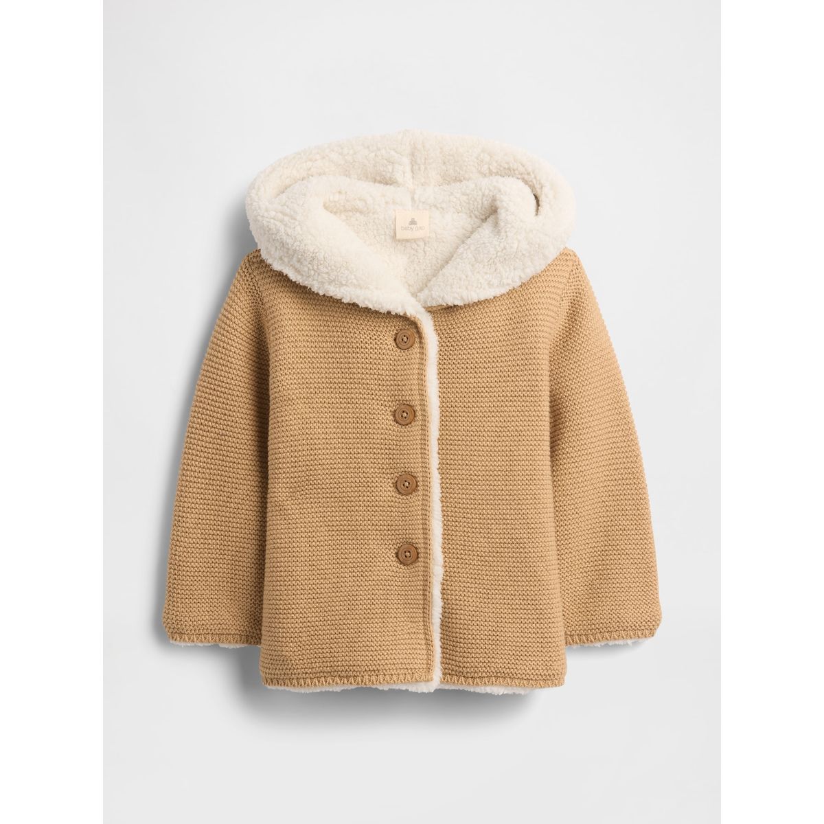 GAP - Chaleco Bebe Niña Cardigan Café Gap
