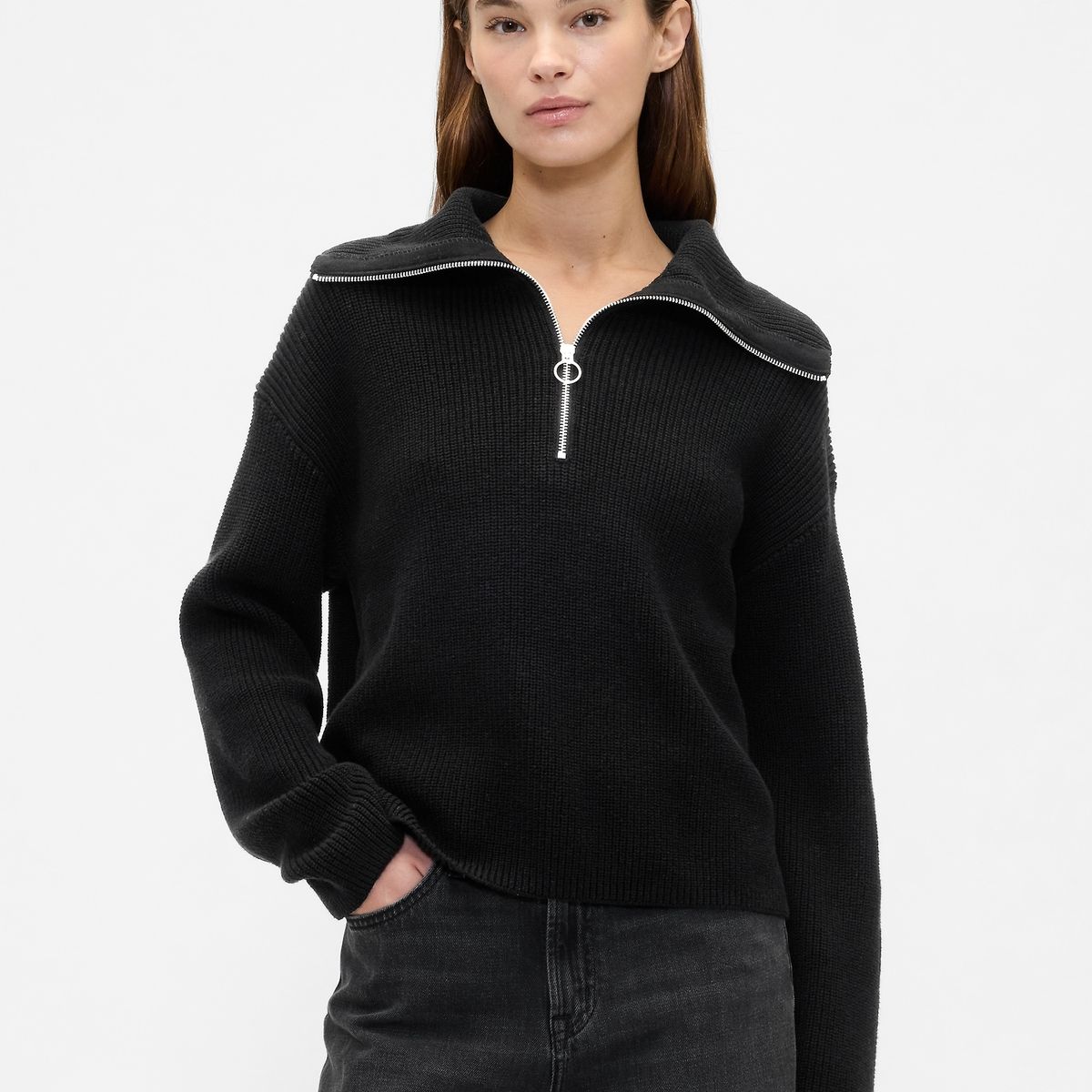 GAP - Sweater Mujer Gap Quarter Negro