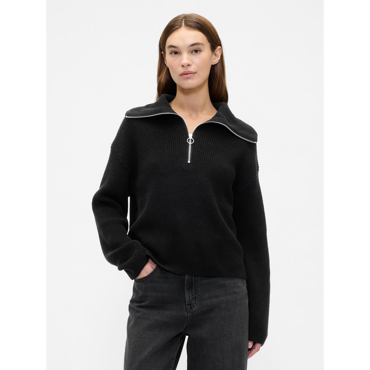 GAP - Sweater Mujer Gap Quarter Negro