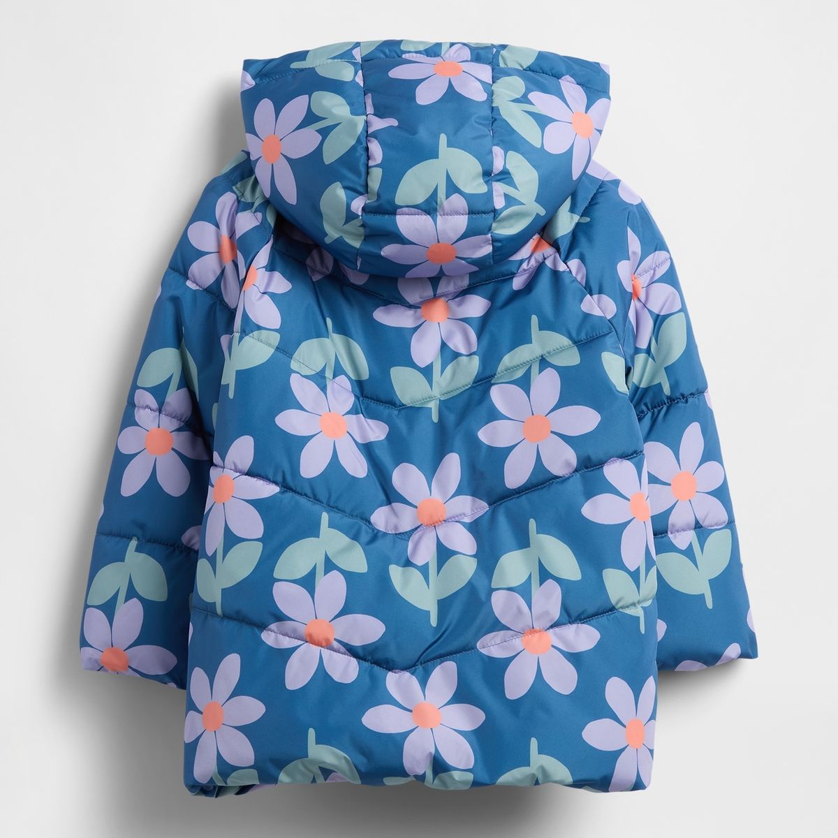 GAP - Chaqueta Toddler Niña Puffer Azul Gap