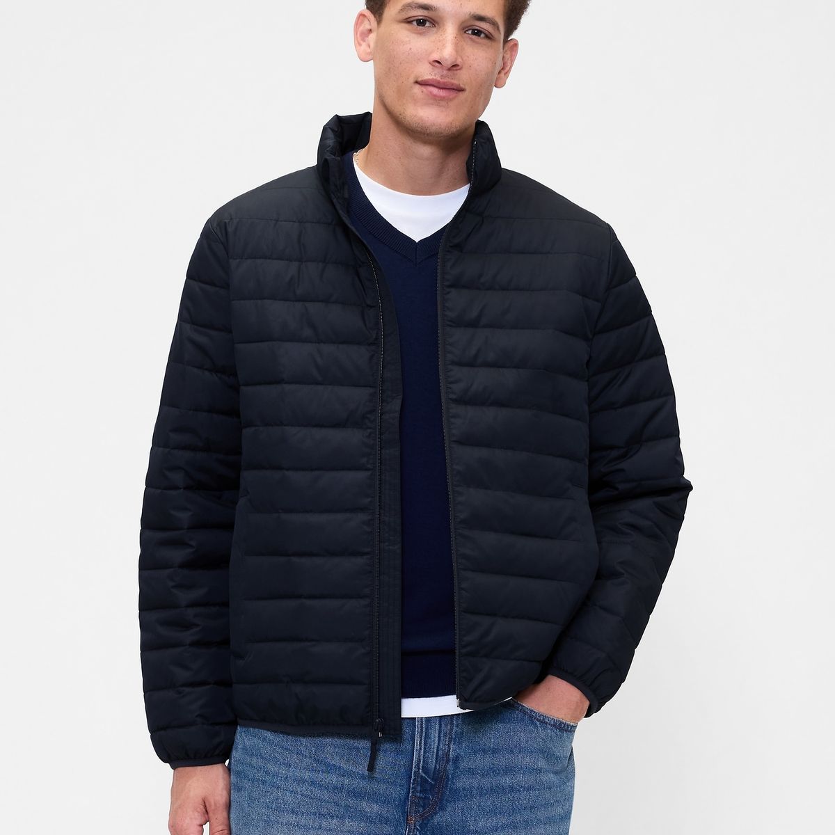 GAP - Chaqueta Hombre Puffer Azul Gap
