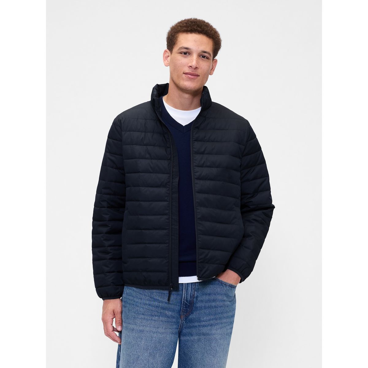 GAP - Chaqueta Hombre Puffer Azul Gap