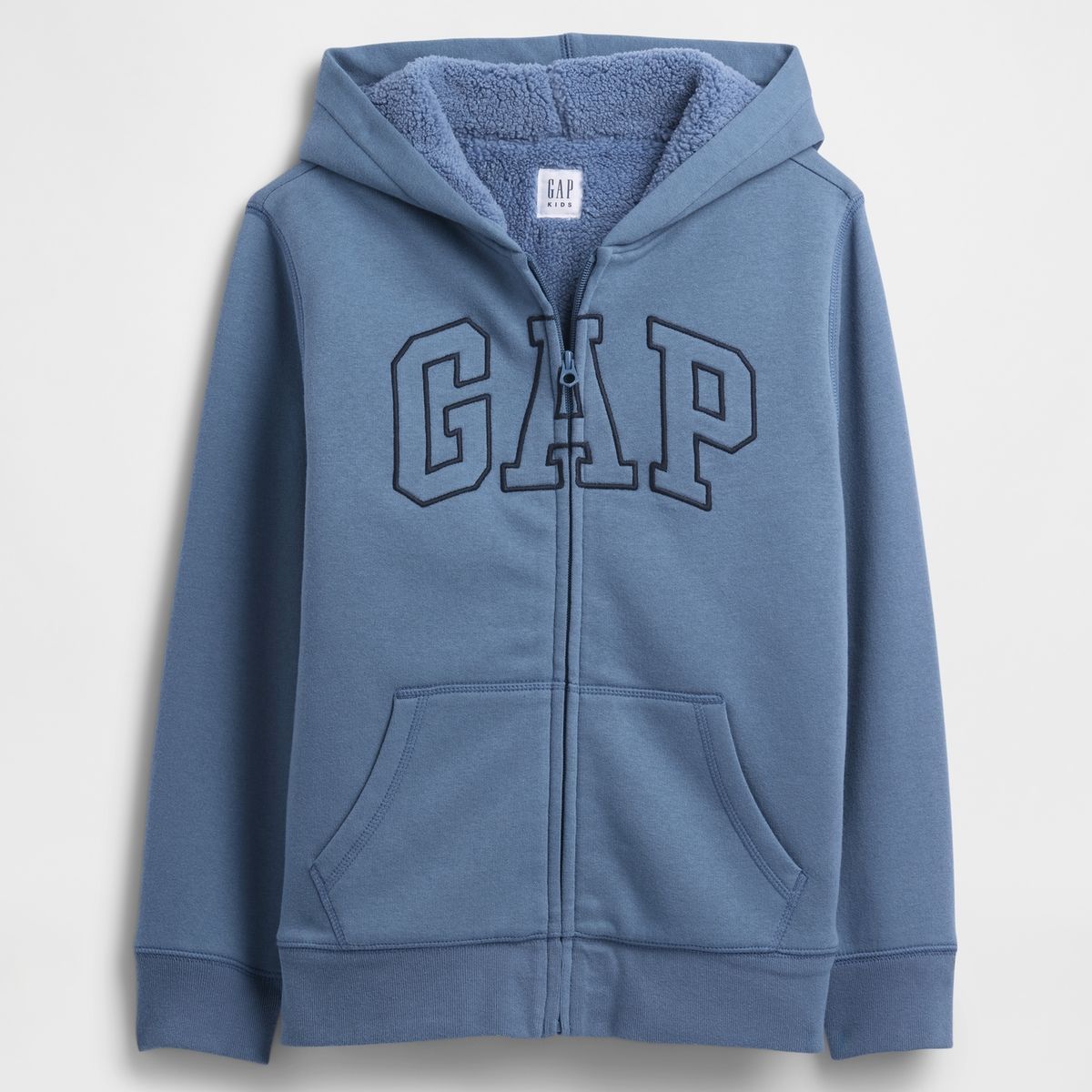 GAP - Polerón Niño Con Gorro Con Cierre Cozy Logo Azul Gap