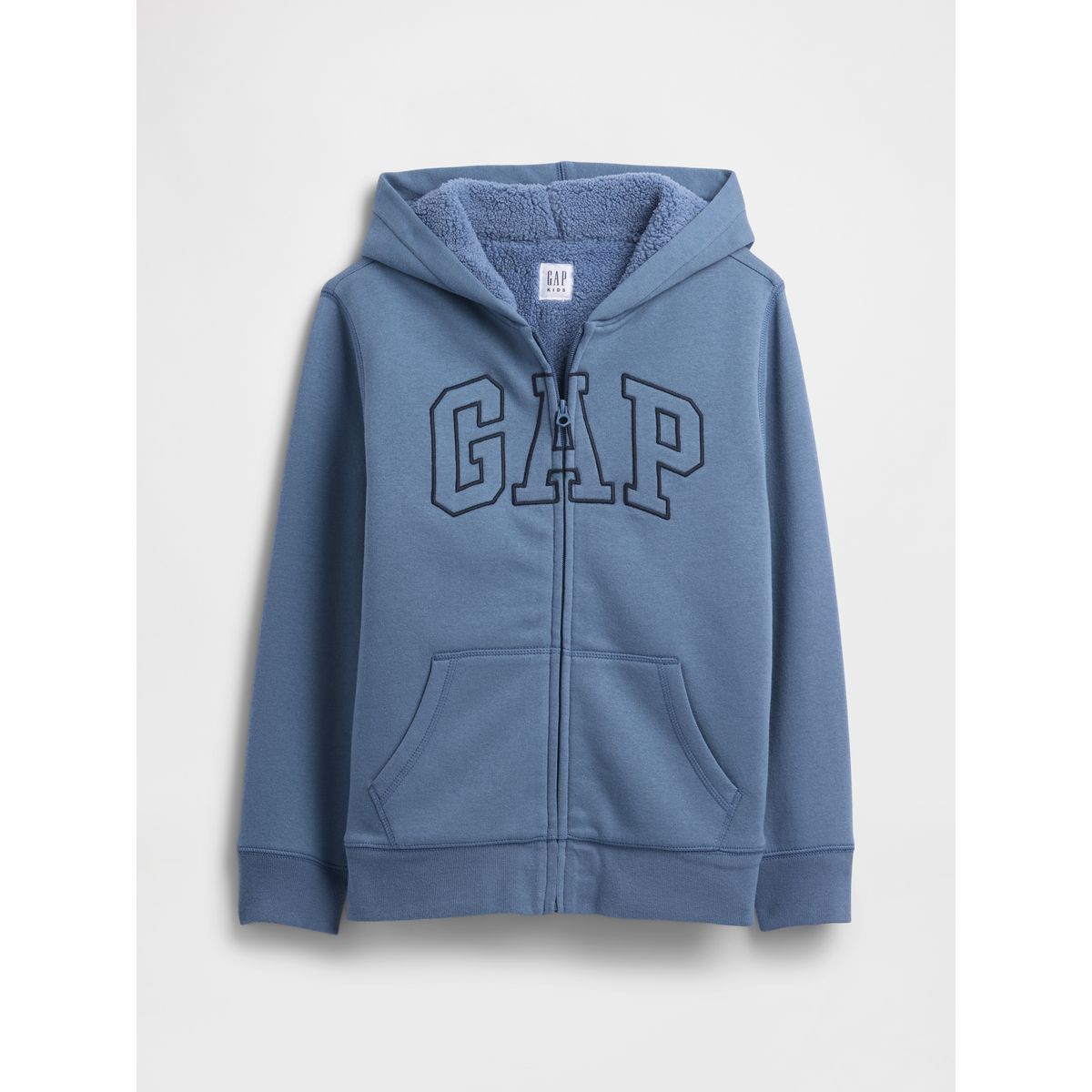 GAP - Polerón Niño Con Gorro Con Cierre Cozy Logo Azul Gap