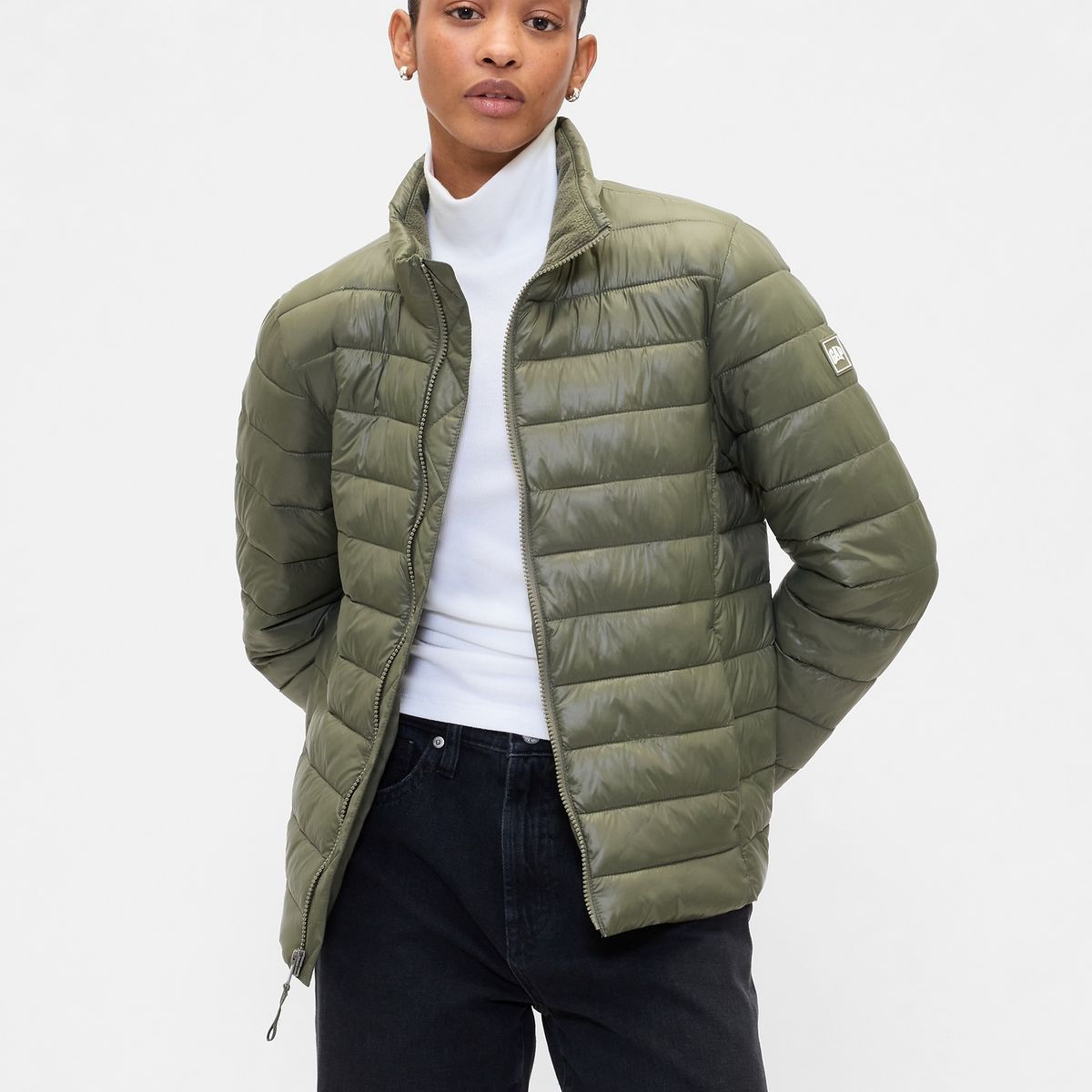 GAP - Chaqueta Mujer Puffer Verde Gap