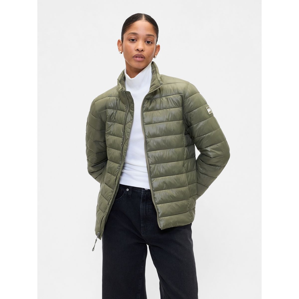GAP - Chaqueta Mujer Gap Puffer Verde