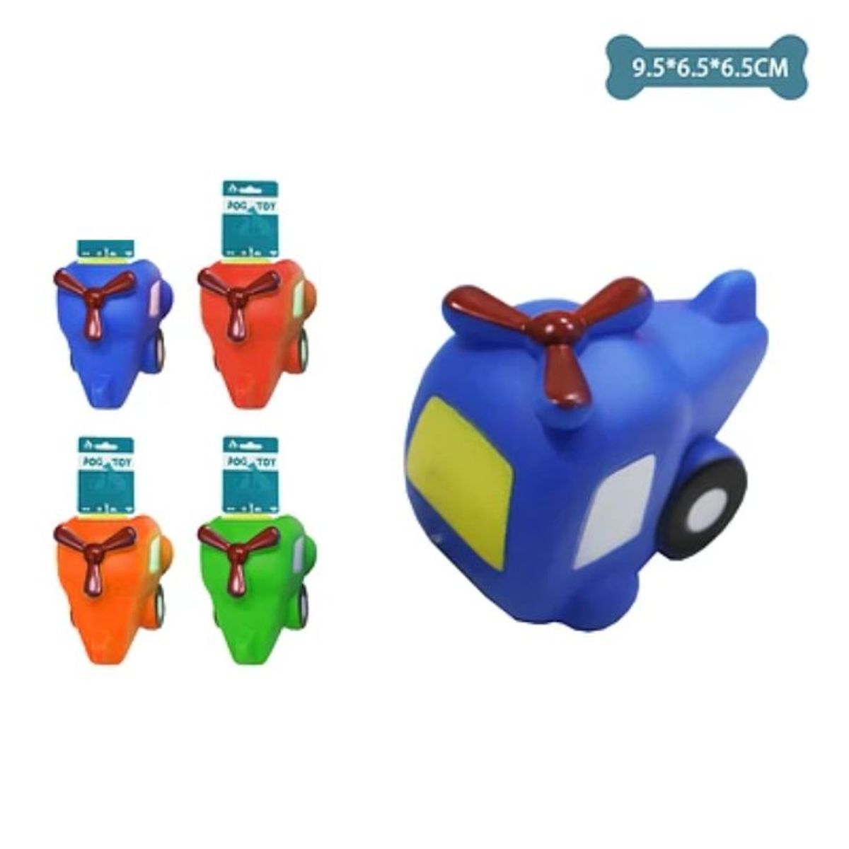 GENERICO - Helicóptero para mascotas color aleatorio 9.5x6.5x6.5cm