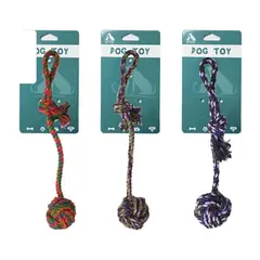 GENERICO - Bola colgante de cuerda trenzada pequeña 38cm 80g color aleatorio