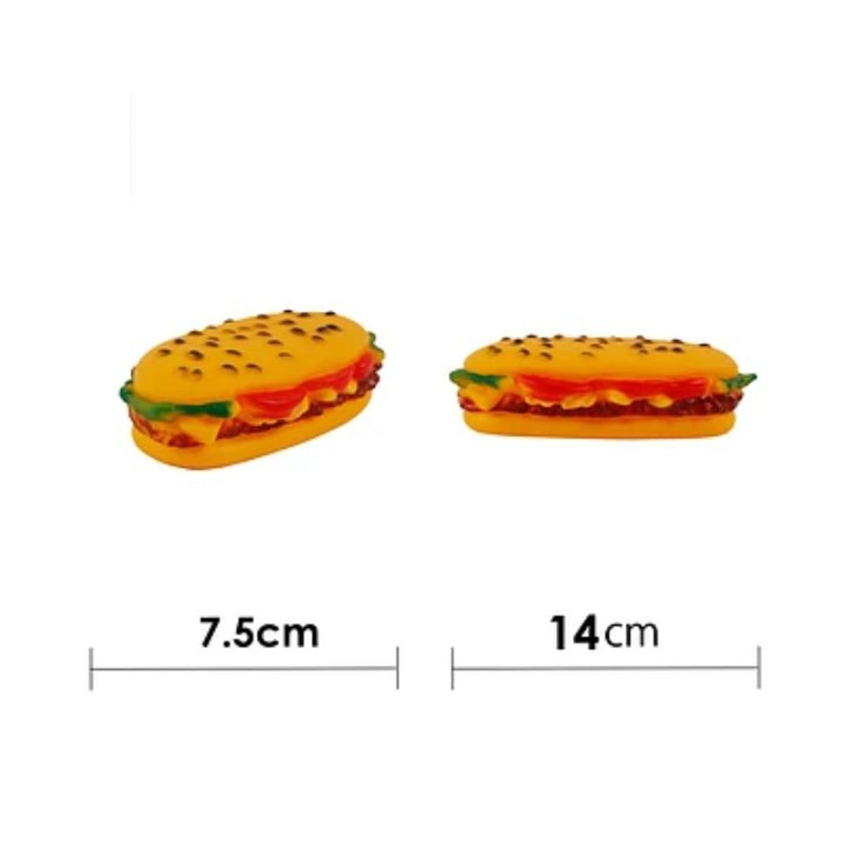 GENERICO - Juguete para perro hamburguesa 7.5x14cm