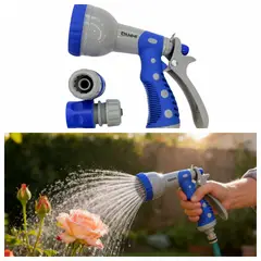 DANMI - Pistola De Riego Para Manguera Jardín 8 Posiciones