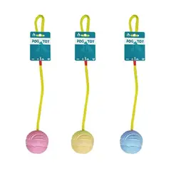 GENERICO - Pelota texturizada con cuerda de algodón para agarrar