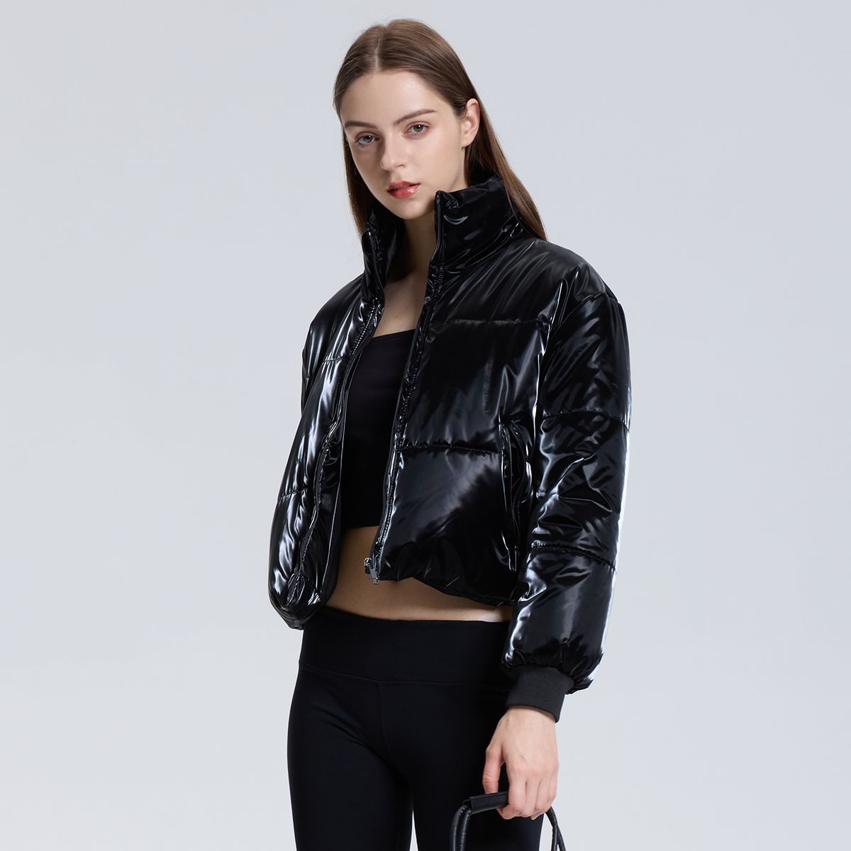 EASTONE - Cropped Parka Mujer De Plumas Eastone
