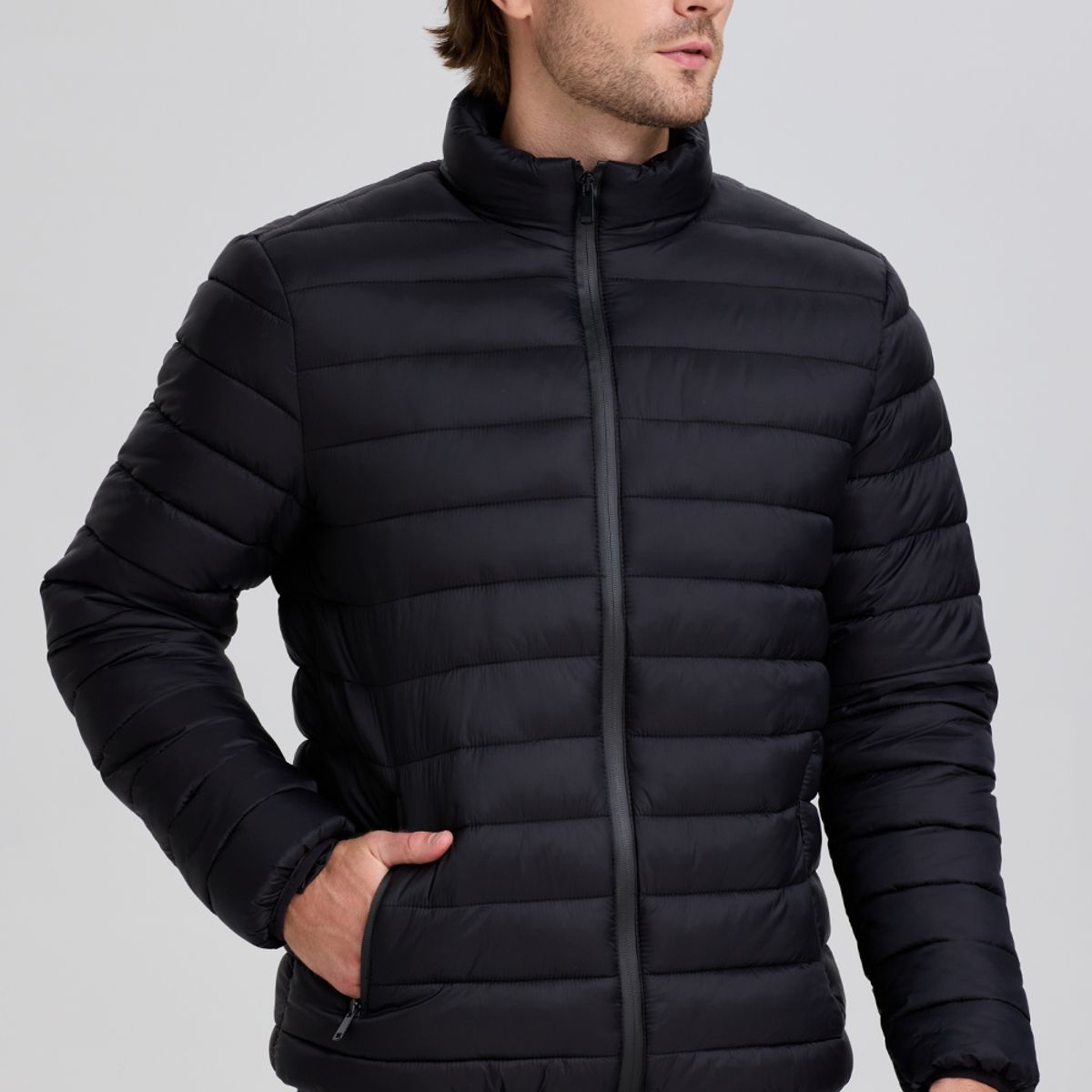 EASTONE - Parkas Hombre Termica Negro Eastone