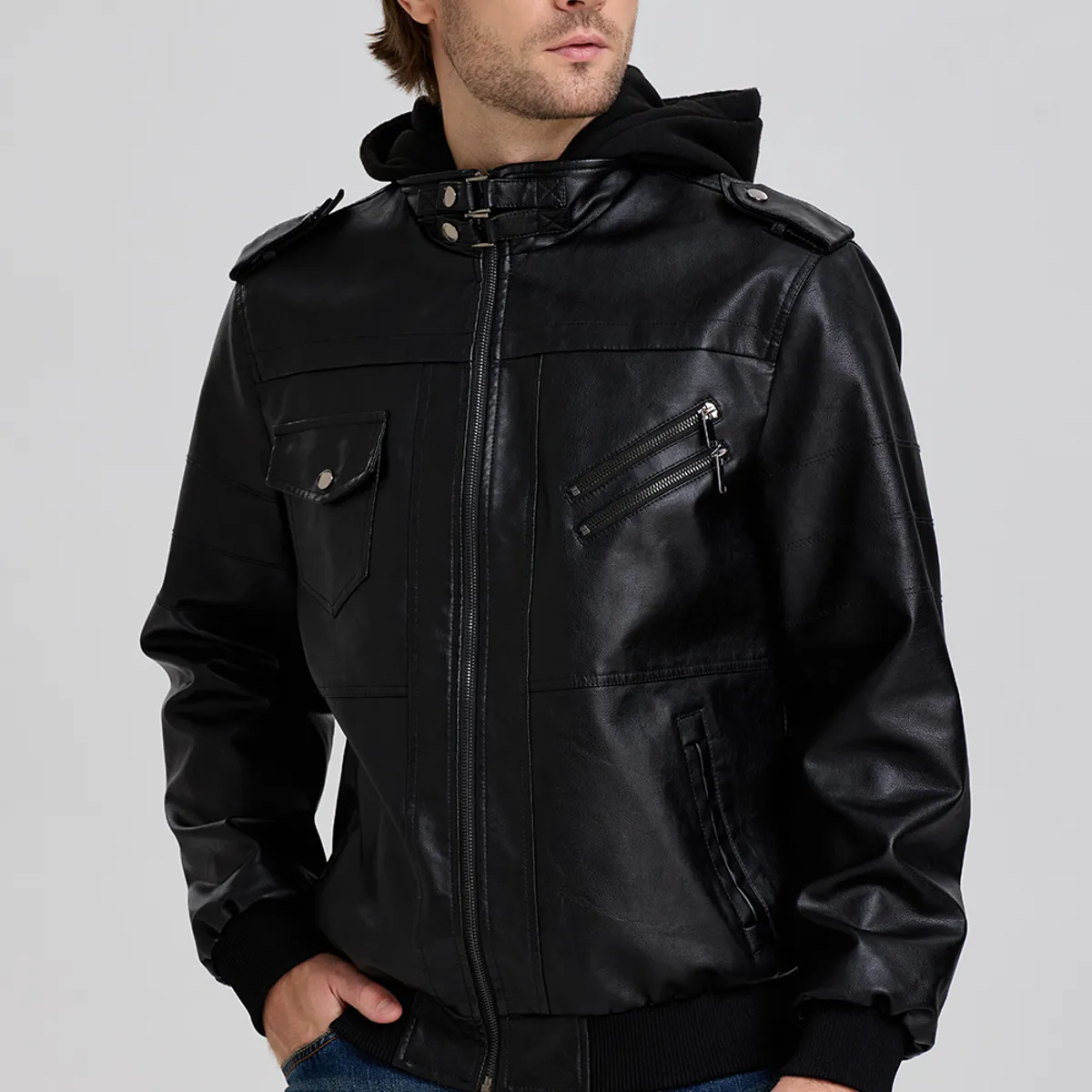 EASTONE - Chaqueta Capucha Desmontable Hombre Parkas Eastone