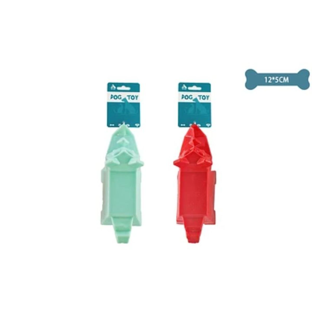 GENERICO - Juguete de Rinoceronte alimentador para perro 12x5cm color aleatorio