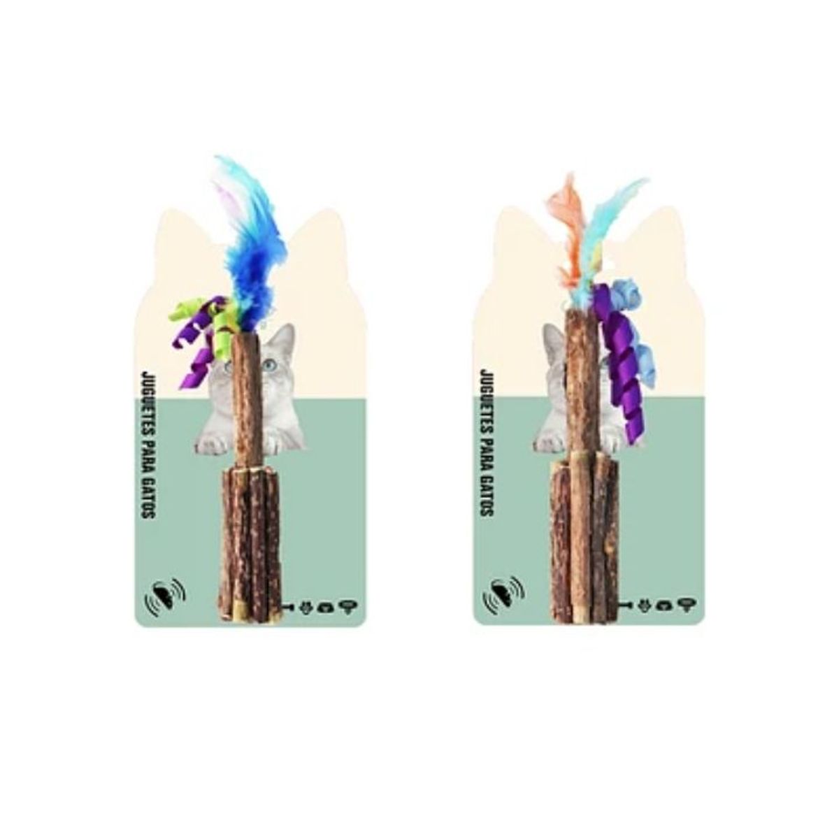 GENERICO - Palo mordedor de matatabi para gato Color Aleatorio