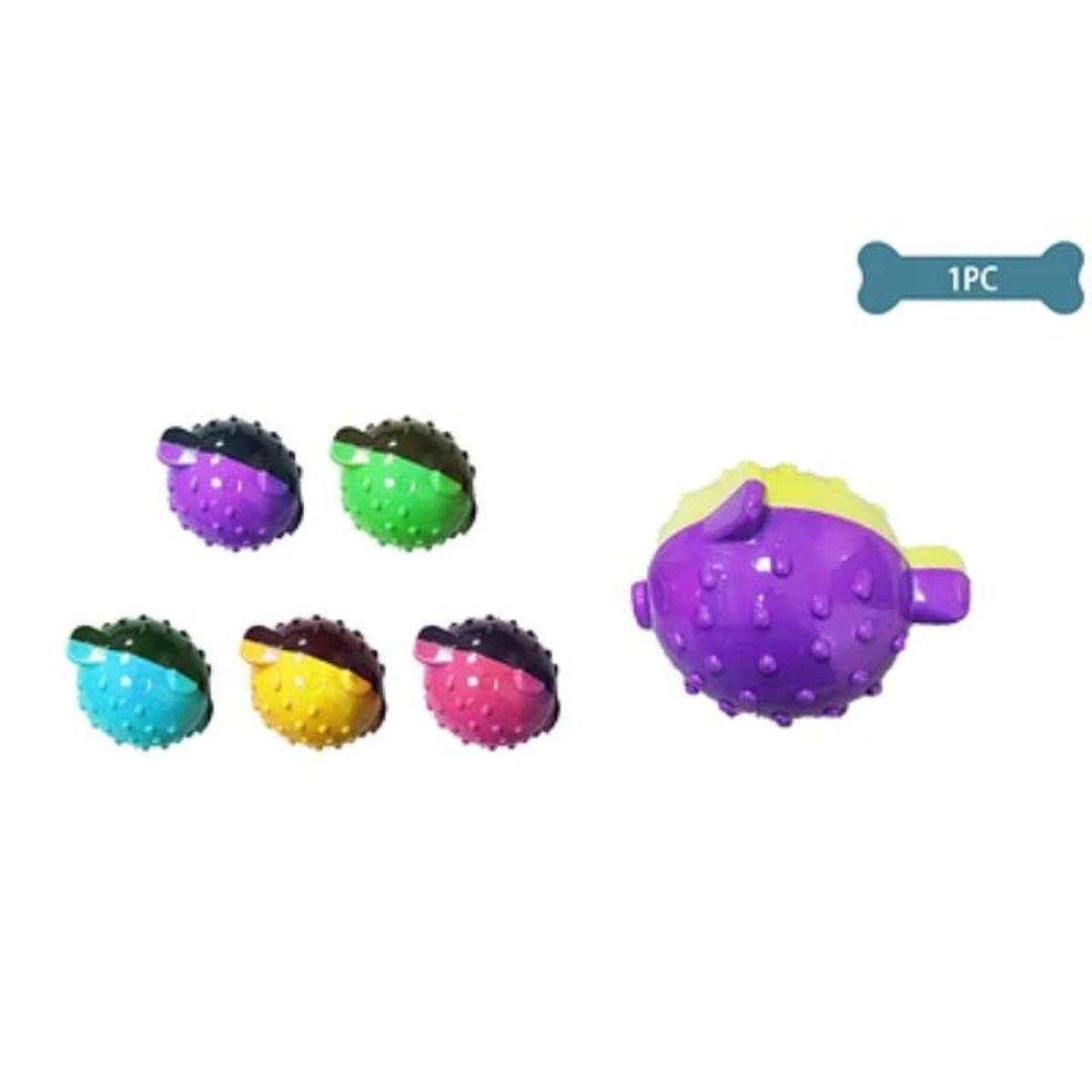 GENERICO - Juguete de pelota con sonido para perro color aleatorio