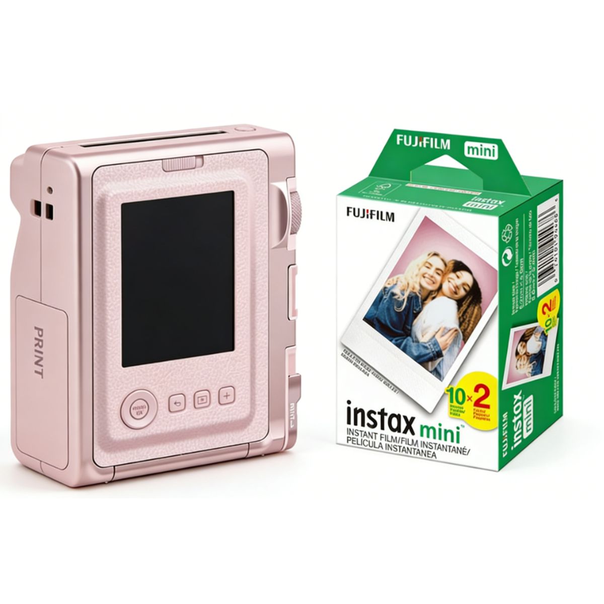 FUJIFILM - Fujifilm Instax Mini Evo Gentle Rose+20 pcs film