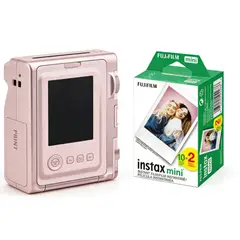 FUJIFILM - Instax Mini Evo Gentle Rose+20 pcs film