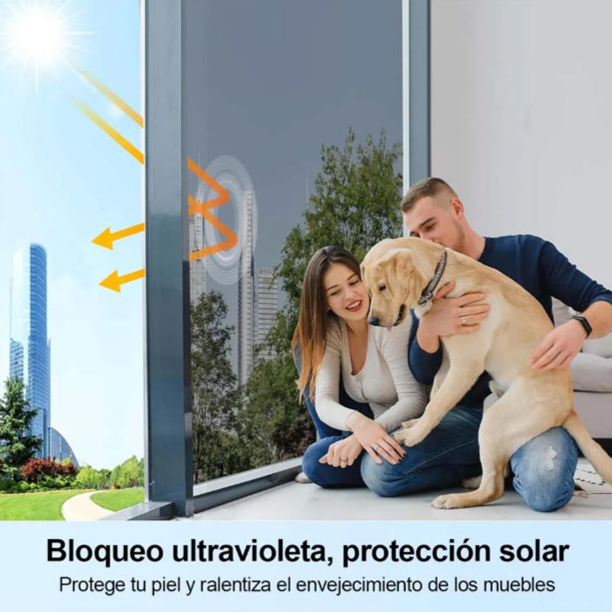 ATURE - Lamina Espejada Film Privacidad Vidrio Ventana 70cm  10m