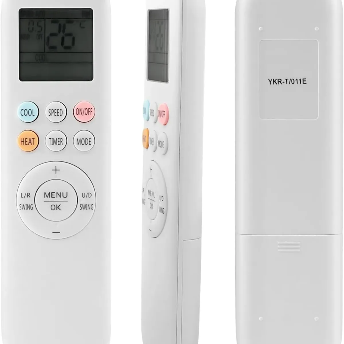 KUANGYE - Control Remoto Aire Acondicionado Generico Lcd Ykr-t011e
