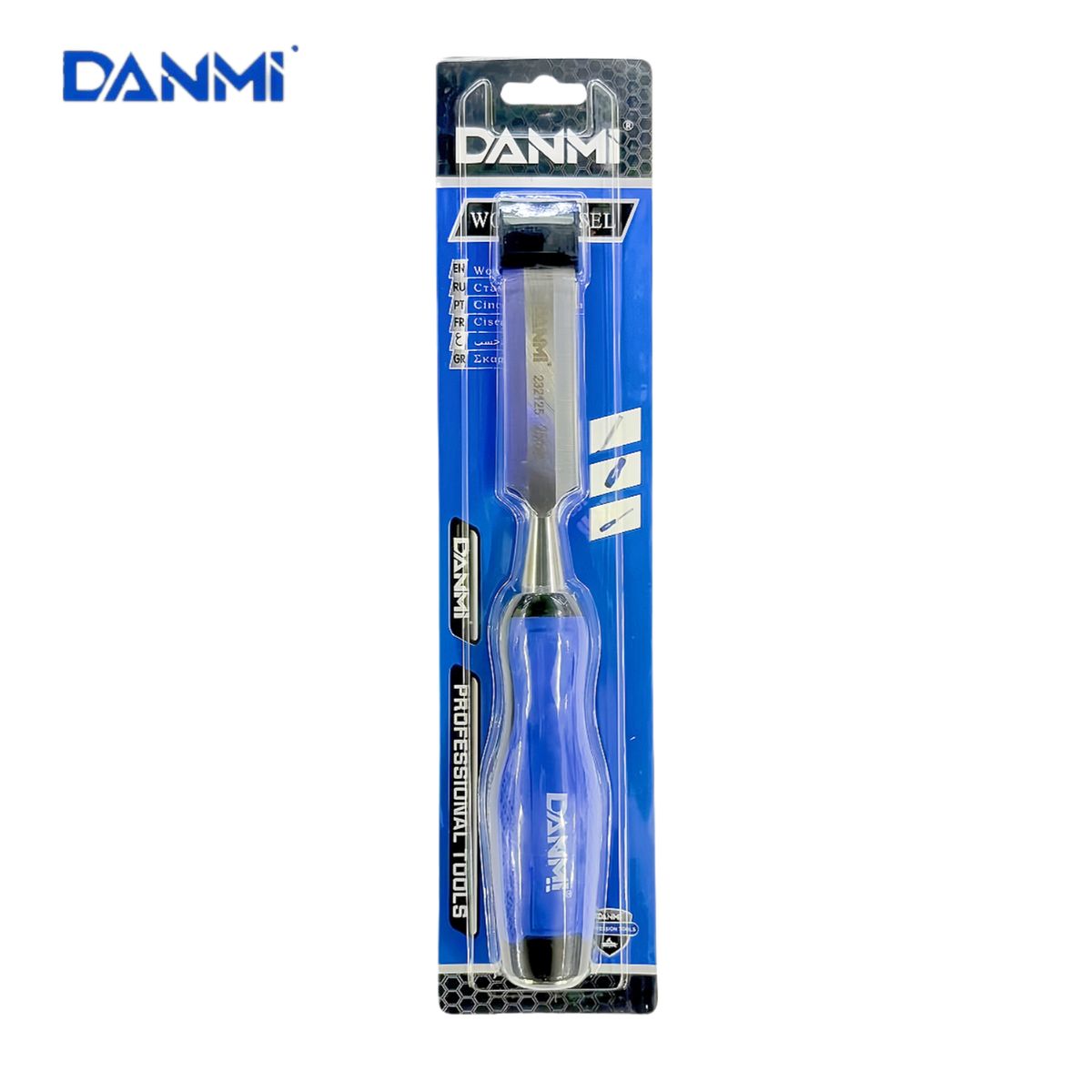 DANMI - Cincel Para Carpintería De 25 Mm Con Mango De Goma