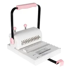 VIDITA - Encuadernadora Anilladora Espiral Perforadora De Papel 12 Cuchillas Retráctiles Bobina Doble