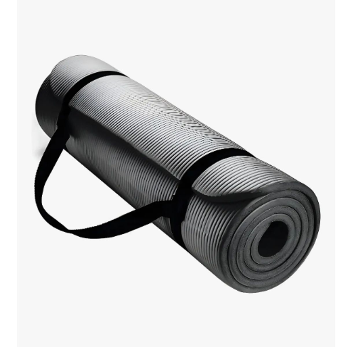 GENERICO - Mat 10 Mm Yoga Pilates Extra Grueso, Largo Color Negro