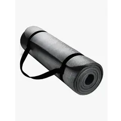 GENERICO - Mat 10 Mm Yoga Pilates Extra Grueso, Largo Color Negro