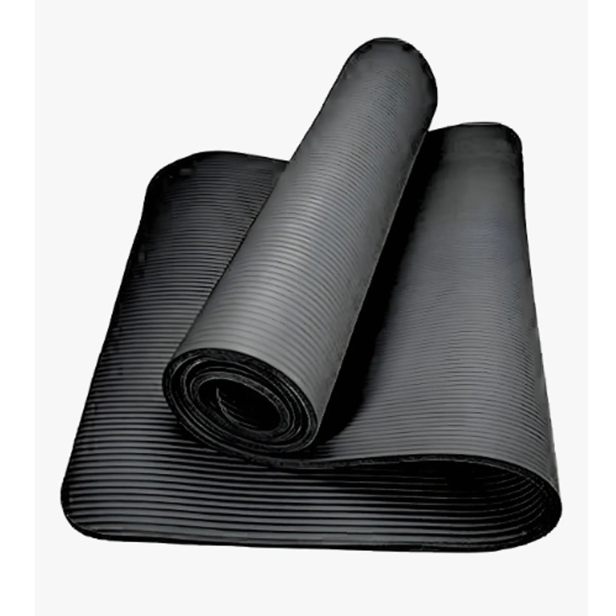 GENERICO - Mat 10 Mm Yoga Pilates Extra Grueso, Largo Color Negro
