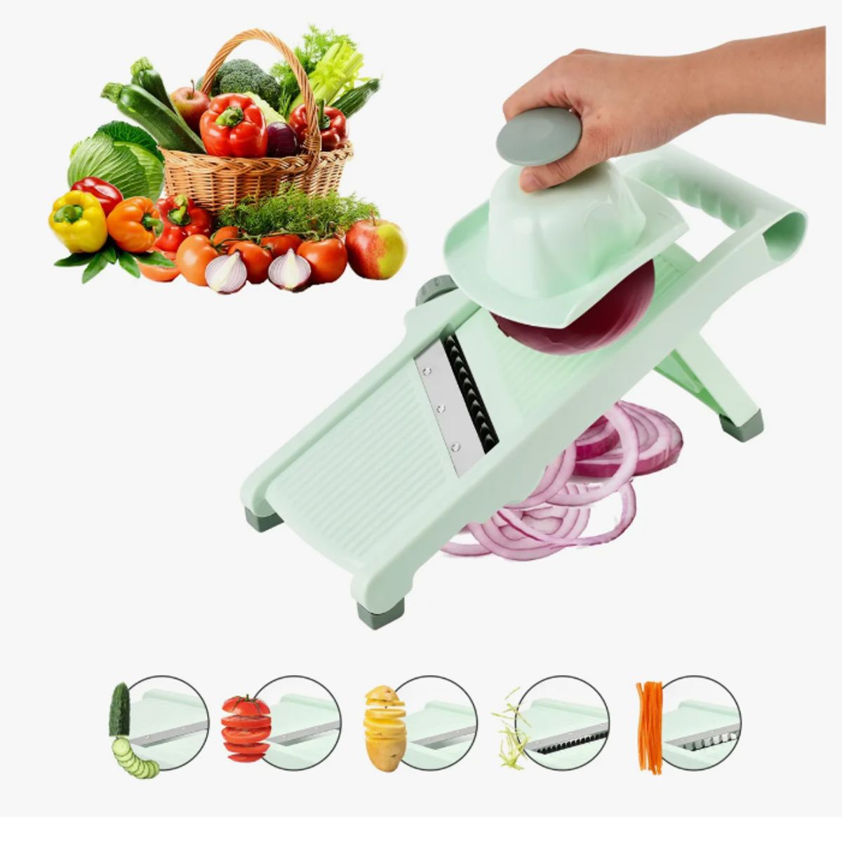 GENERICO - Mandolina Cortador Verduras Rallador Verduras Picador Cocina
