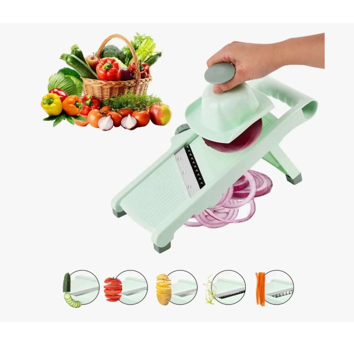 GENERICO - Mandolina Cortador Verduras Rallador Verduras Picador Cocina