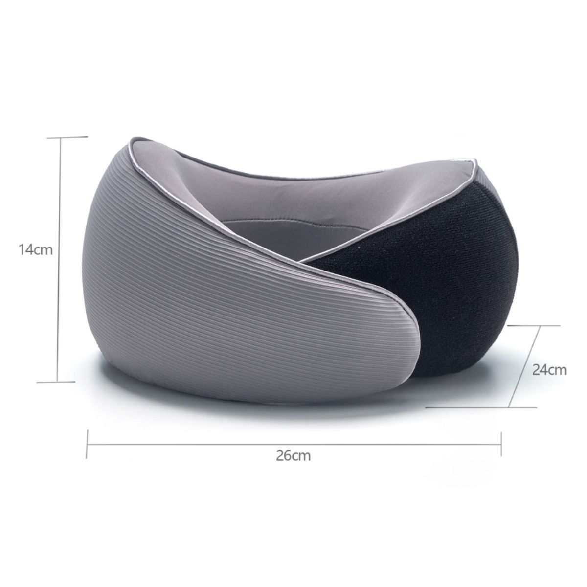 ATURE - Cojín De Cuello Cushie  Almohada Viaje  Premium  Gris