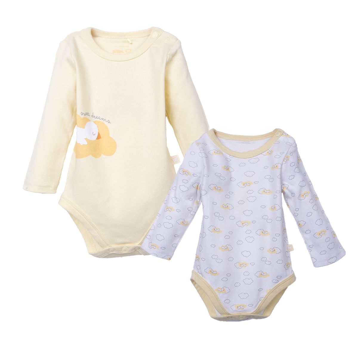 PILLIN - Body Recién Nacido Unisex Multicolor Unisex Pillin PVD222-26SUR