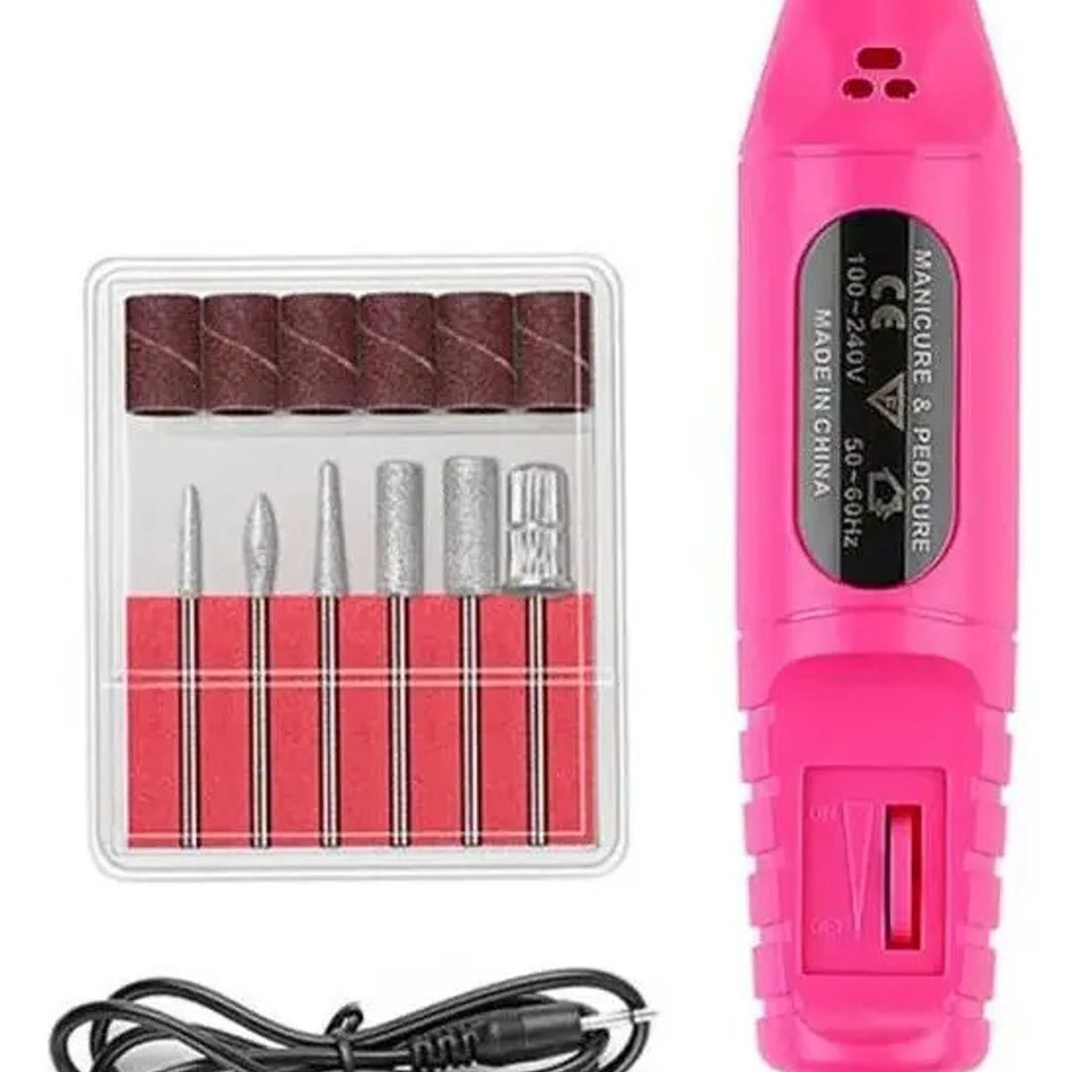 GENERICO - Kit Manicure Torno Manicure Torno De Uñas Limas Manicure