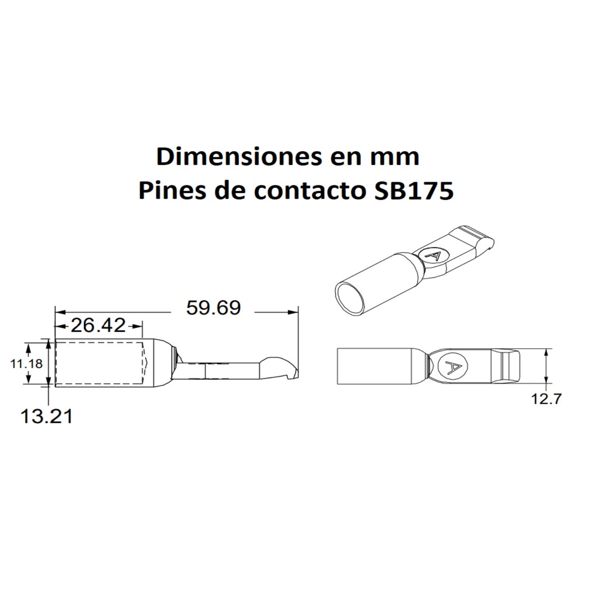 SMH - Par De Pines De Contacto Conector Anderson Smh Sb175