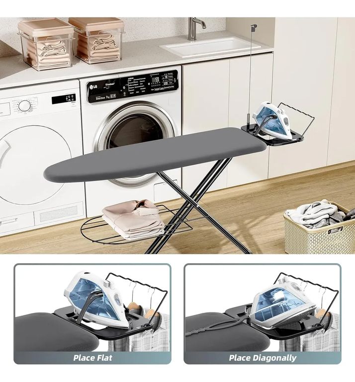 EVERSO Tabla De Planchar De Mesa Plegable Portátil Altura Ajustable