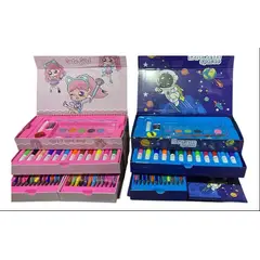 GENERICO - Kit De Arte De Lápices Plumones Maleta Portátil 54 Pcs