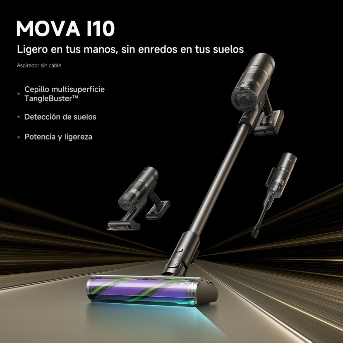 MOVA - Aspiradora Vertical MOVA I10 Negra