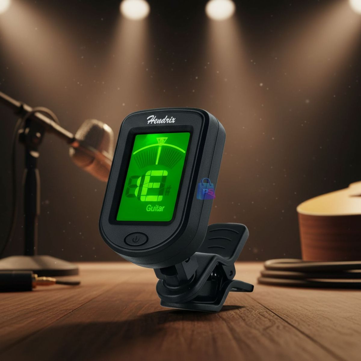 HENDRIX - Afinador Digital Clip Cromatico 440Hz Guitarra - PS