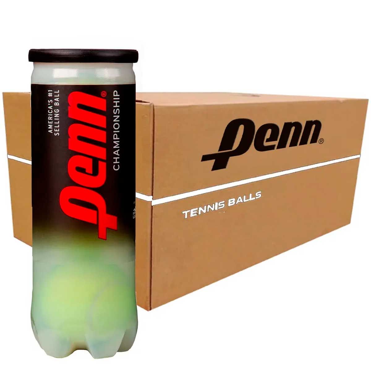 PENN - Caja 24 Tarros de Pelotas Tenis Penn Championship Amarilla